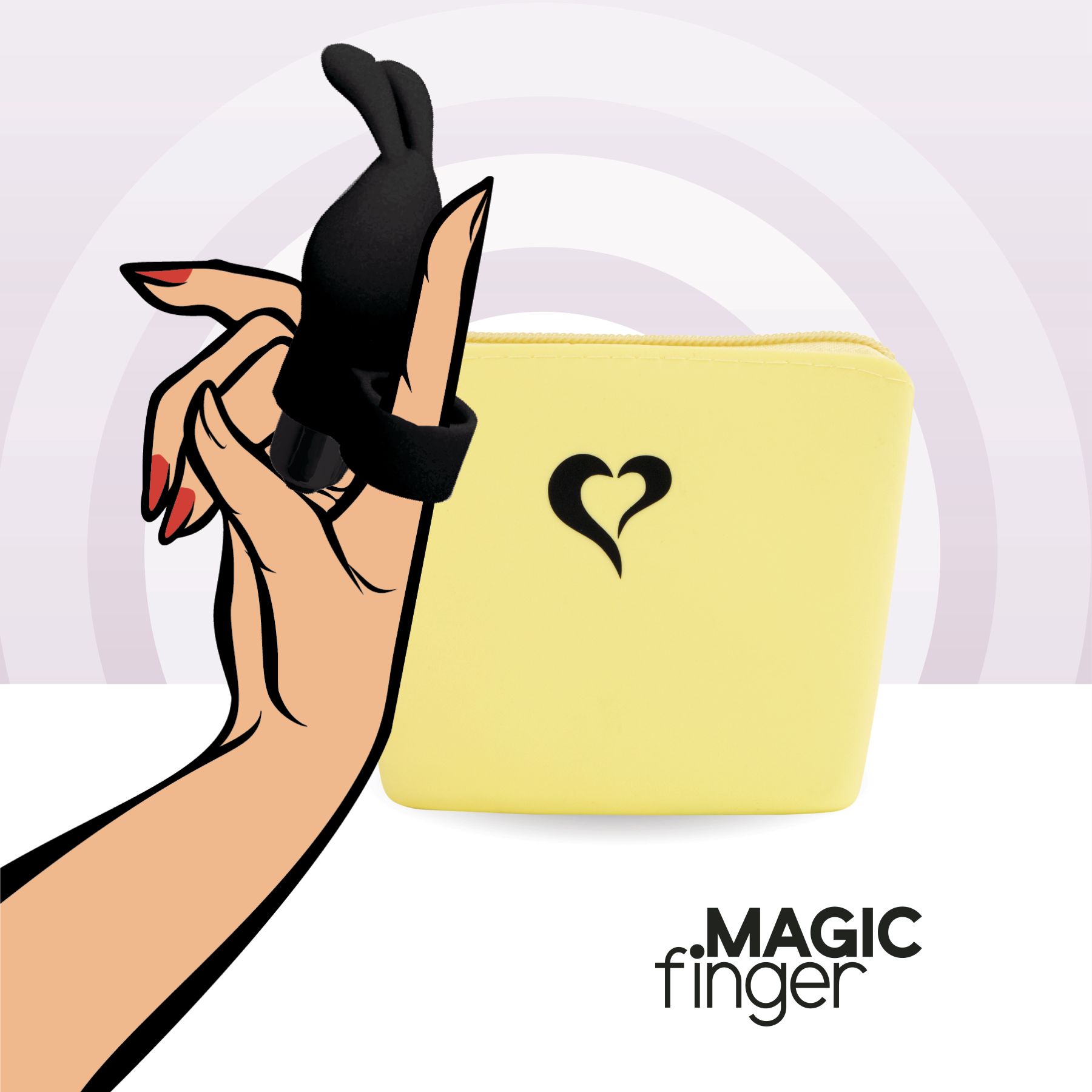 Вібратор на палець feelztoys magic finger vibrator black Вібратор на палець feelztoys magic finger vibrator black